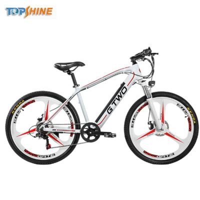 China Aluminum Alloy 350W Battery Demountable Cruiser Mountain Electric Bicycle With 3 IN 1 GPS System Music Odometer for sale