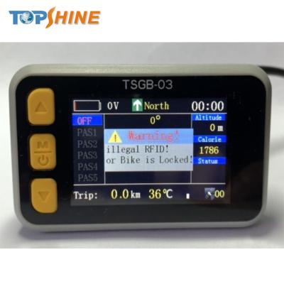 China Innovative Outdoor Ebike Support GPS Odometer Colorful LCD Display With Calories Calculate for sale