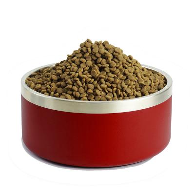 China Viable Wholesale Low Price High Quality 32oz 64oz Double Wall Insulated Stainless Steel Powder Coated Dog Bowl for sale