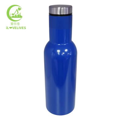 China 18/8 Stainless Steel PORTABLE Double Wall Insulated Vacuum Beer Bottle Custom Logo Red Wine Bottle for sale