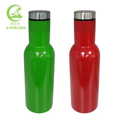 China PORTABLE Custom Double Bottle Vacuum Flask Stainless Steel Wall Insulated Beer Bottles With Custom Logo for sale