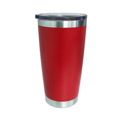 China PORTABLE Custom Logo 16oz Double Wall Stainless Steel Vacuum Insulated Tumbler Coffee Mug Drinkware for sale