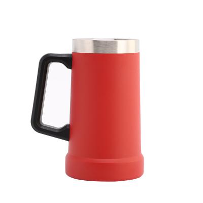 China 2022 New 24oz Stanley Stainless Steel Beer Mug PORTABLE Mug, Double Wall Vacuum Cup With Handle for sale