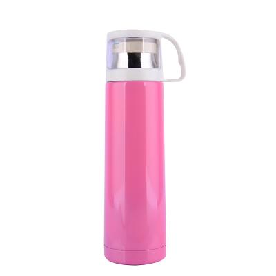 China 2022 New Product 18/8 Stainless Steel PORTABLE Double Wall Vacuum Flask With Lid Cup Two Use for sale