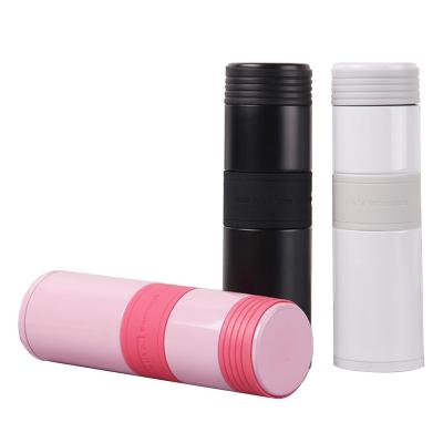 China PORTABLE Customized 18/8 Stainless Steel Vacuum Flask Straight Style With Silicone Belt Water Cup With Sleeve for sale