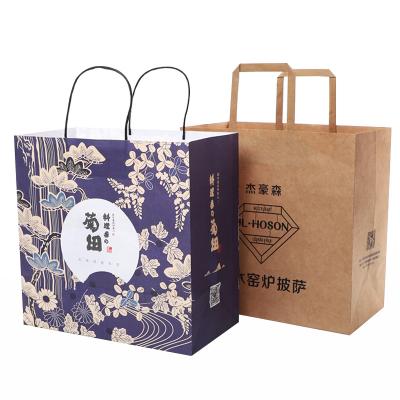 China Custom Printed Custom Paper Bag Handmade Logo Paperboard Gift Bag Black Shopping Packaging Paper Bag for sale