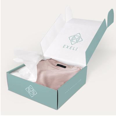 China Handmade Custom Luxury Paper Gift Box With Logo Corrugated Cardboard Paper Large Shipping Packaging Advertisement Clothes Shoes Box for sale