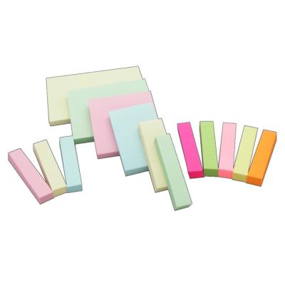 China Hot Selling Product Feature Self Adhesive Pink Yellow Green Blue Self Adhesive Notes Pad for sale