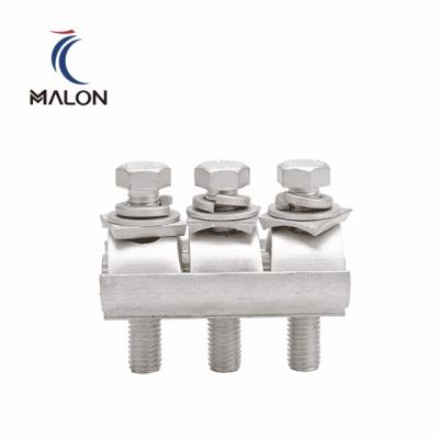 China Electric Power Accessories Electrical Cable Connector Cover Aluminum Parallel Groove Clamps For Overhead Hubbell Fitting Pipeline for sale