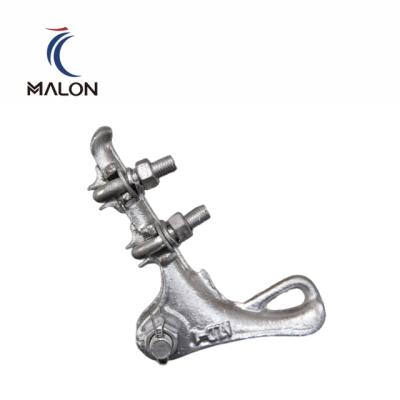 China malleable iron & HDG Pole Dead End Tension Steel Line Clamps NLD-3 Type Bolt for sale