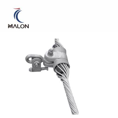 China Metal Pulling Sock Clamp Armor Grip Wire Hanger Helical Clamp Adapter For Fiber Optic Cable for sale