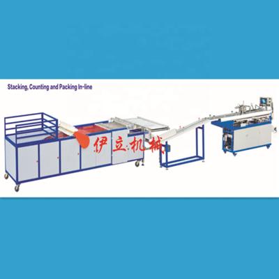 China Single Wall Automatic Disposable Plastic Cup Stacking Machine Stacking Counting And Packing Production Line for sale