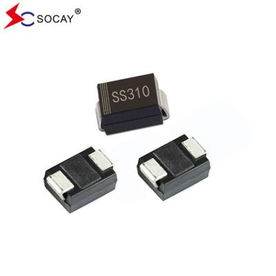 China 100V herhaaldelijke piek omgekeerde spanning Schottky-barrier rectifier diodes SS310B met 80A piekspanning Te koop