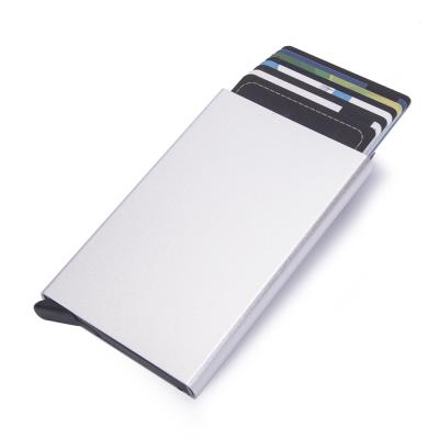 China Normcore/Minimalist New Arrive Metal Wallet Durable Factory Mutil Colors RFID Function Aluminum Card Holder for sale