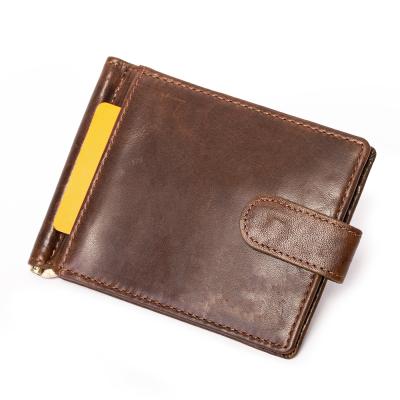 China New Design Casual Genuine Cow Leather Men's Wallets Factory Unisex Casual Slim Credit Card Holder Made in China Minimalist Short Purse for sale