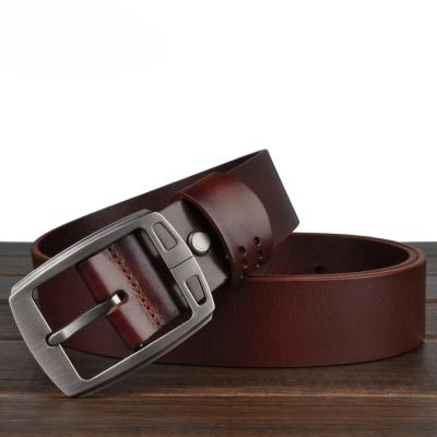 China Amazon Fashionable Hot Selling Belts Leather Men Guangzhou Wholesale Full Grain Cowhide Leather Belt for sale