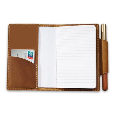 China Hardcover Customized Custom Genuine Leather Holder Traveler's Notepad Business Office Organizer Notebook for sale