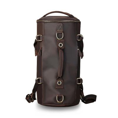 China Portable Wholesale Designers Custom Casual Sports Travel Camping Gents Backpack Cowhide Leather Men's Toss Cross - Body Bag for sale