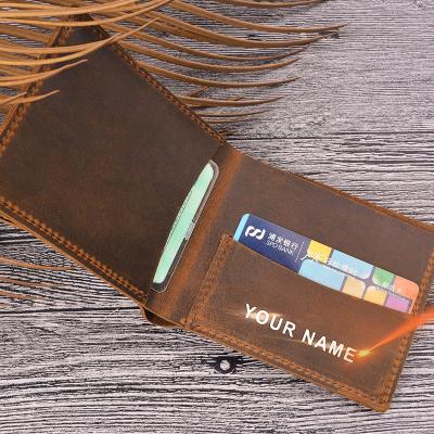 China Free Shipping Men's Wallets 100% Cow Leather Slim Genuine Cow Leather Mini Fashionable Carteira Masculina Card Holder Purse For Women for sale