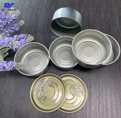 Cina Plain Empty Metal Tin 180ml Round Tin Can For Mussel / Pineapples / Tomato in vendita