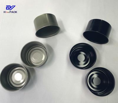 China Round Tinplate Food Packaging 40g-50g Food Grade Tin Cans for sale