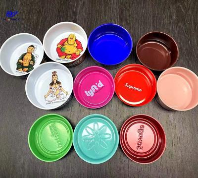 China Wholesale Direct Sales Metal Tins Good Quality Round Empty Cans Weed Packaging Tin Can (D) for sale