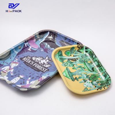 China Oval Metal Tin Can Tobacco Weed Metal Packaging Tins Custom Child Resistant Tins for sale