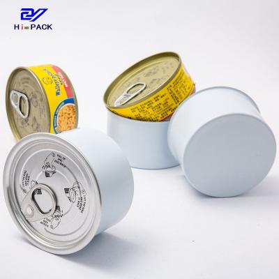 China Two Piece Empty Tuna Can Packed 180ml Tuna Fish Can D73*44mm Te koop