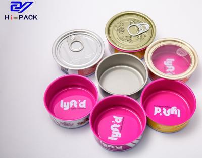 China Rose Red Pink Beef Can Tinplate Food Packaging Withstand Hot Cooking 50g 80g en venta