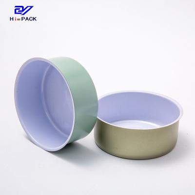 China Two Piece Tuna Tin Cans Sardine Round Tin Containers With Lids for sale