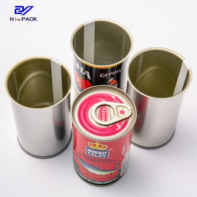 China 180ml Food Grade Metal Container Tin Cans For Food Packaging Te koop