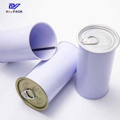 China 400g 500g 800g 1000g Metal Drink Can Purple Tin Plate Packaging for sale