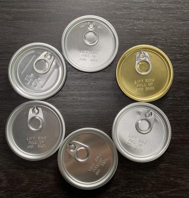 China Tin Can Aluminum Lids Full Sizes Aluminum Foil Peel Off End Lids For Tins for sale