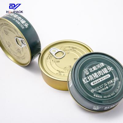 China 200g Beef Can 180ml Tin Plated Steel Cans D99mm Small Round Metal Tins With Lids Te koop