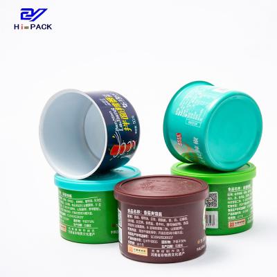 China Customized Round Tin Can for Chili Patse or Meat Beef Packaging Sauce Tin Can for Food Packaging for sale