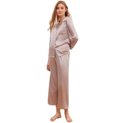 China QUICK DRY bestselling women pajamas spring and autumn candy color long pants fashion house wear two sets for sale