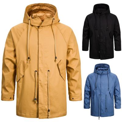 China New QUICK DRY Spring Men's Solid Color Hooded Machining Coat With Drop Down Long Sleeve Anorak Jacket Outdoor Wholesale for sale