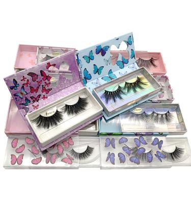 China Fake 3D Mink Eyelashes Fluffy Tapered Hand Made Long Natural 25mm Private Label Wholesalers for sale