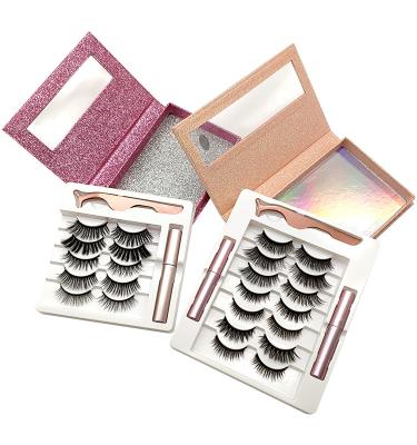 China Natural Hot Selling Long 7 Pairs Magnetic Eyelashes With Low Price for sale