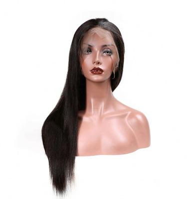 China Straight 100 Human Hair Lace Front Wig Remy Virgin Full Lace Wigs Straight Brazilian Hair Wigs 8-26 Inch For Black Women for sale