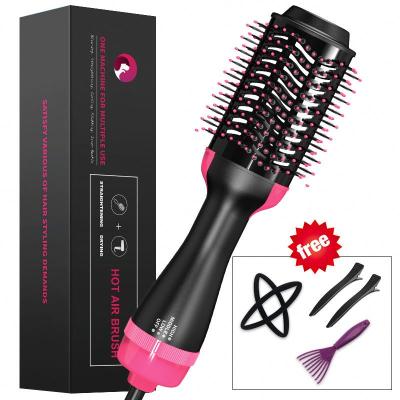 China Manufacturer Professional One Step Negative Ion Function Hot Air Brush OEM Multifunctional Hair Dryer Brush Negative Ion Function Hot Air Brush Styling Brush for sale