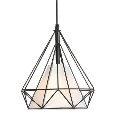 China HOTEL/HOME/SHOP/RESTAURANT/OFFICE Wholesale Vintage Decorative Industrial Cuboid Chandelier Lighting Hanging Iron Cage Led Lamp Pendant Light for sale