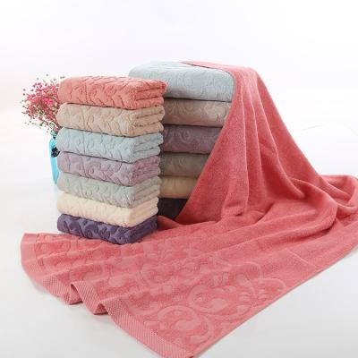 China New Style Bamboo Fiber Towels QUICK DRY Bath Towel, Solid Dobby Face Towel for sale