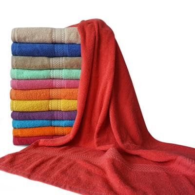 China 2020 QUICK DRY Popular Bright Color Dobby Bath Towel, Good Quality Hotel Towel For North America Market for sale