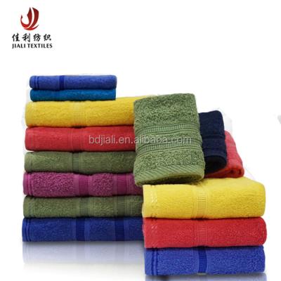 China High Quality QUICK DRY Manufacturers Wholesale Cheap Custom Turkish 100% Organic Plain Dyed Cotton Dobby Bath Towel 70x140 Square for sale