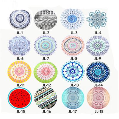 China 2022 QUICK DRY popular cotton round beach towels with tassel, discount beach towel for sale