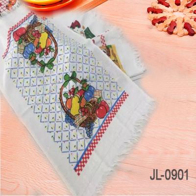 China QUICK DRY Promotional Cotton Towel Supplier China Baoding Custom Printed Tea Towel Kitchen Towel for sale