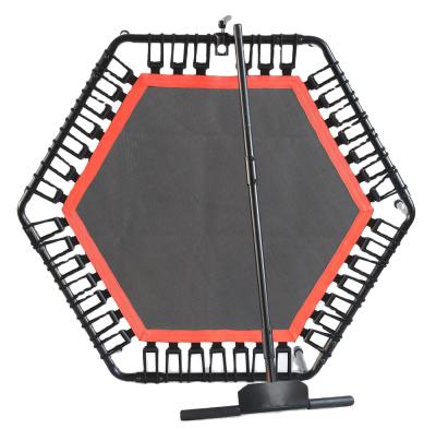 China 50 Inches Commercial And Private Fitness Trampoline Adults With Handle Bar for sale