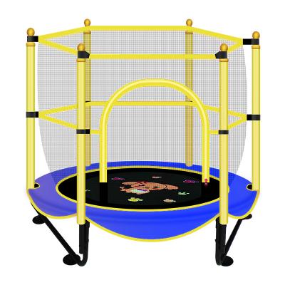 China With protective net strong and safe indoor and outdoor trampoline for kids jumping rebounder with fence net protection for sale