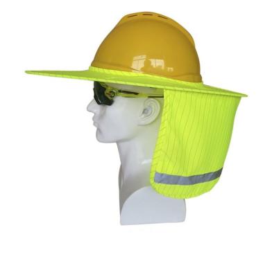 China Sun Visor Summer Sun Protection Anti-Static Folding Hard Hat Shade Helmet Reflective Shade for sale